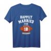 18. Hochzeitstag Fußball Couple Shirt – Personalisiertes Jubiläumsgeschenk für Paare, Liebe und Fußball