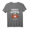 18. Hochzeitstag Fußball Couple Shirt – Personalisiertes Jubiläumsgeschenk für Paare, Liebe und Fußball