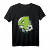 Kinder Fußball T-Shirt zum 4. Geburtstag für Jungen und Mädchen - Lustiges Geschenk für 4-Jährige Fußballfans