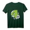 Kinder Fußball T-Shirt zum 4. Geburtstag für Jungen und Mädchen - Lustiges Geschenk für 4-Jährige Fußballfans