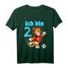 Kinder 2. Geburtstag T-Shirt für Jungen mit Löwen und Fußball - Lustiges Geschenk zum 2. Geburtstag für kleine Kicker und Fußballfans