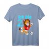 Kinder 2. Geburtstag T-Shirt für Jungen mit Löwen und Fußball - Lustiges Geschenk zum 2. Geburtstag für kleine Kicker und Fußballfans