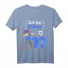 Kinder Fußball T-Shirt für Jungen mit Dabbing Fußballspieler Motiv - Perfekt zum 10. Geburtstag