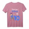 Kinder Fußball T-Shirt für Jungen mit Dabbing Fußballspieler Motiv - Perfekt zum 10. Geburtstag