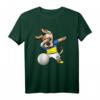 Tupfender Hund Ukraine Volleyball T-Shirt mit Flagge – Lustiges Dabbing Volleyball Design für Fans, Spieler & Trainer
