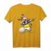 Tupfender Hund Ukraine Volleyball T-Shirt mit Flagge – Lustiges Dabbing Volleyball Design für Fans, Spieler & Trainer