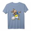 Tupfender Hund Ukraine Volleyball T-Shirt mit Flagge – Lustiges Dabbing Volleyball Design für Fans, Spieler & Trainer