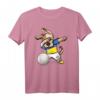 Tupfender Hund Ukraine Volleyball T-Shirt mit Flagge – Lustiges Dabbing Volleyball Design für Fans, Spieler & Trainer