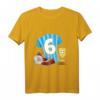 Kinder 6. Geburtstag Fußball T-Shirt – Perfektes Geschenk für fußballbegeisterte Jungen und Mädchen zum Geburtstag und Weihnachten