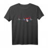 Serbien Flagge Herz Herzschlag EKG Pulse T-Shirt – Für serbische Fans, Freunde & Fußballliebhaber, perfekt zum Zeigen des serbischen Stolzes