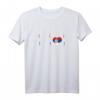 Serbien Flagge Herz Herzschlag EKG Pulse T-Shirt – Für serbische Fans, Freunde & Fußballliebhaber, perfekt zum Zeigen des serbischen Stolzes