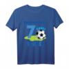 Kinder Fußball T-Shirt zum 7. Geburtstag für Jungen – Fußball-Motiv, Zahl Sieben & ideales Geschenk für kleine Fußballfans