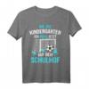 Fußball Motiv Bye Bye Kindergarten T-Shirt – Perfektes Geschenk zum Schulstart, Einschulung & Abschied für Kinder