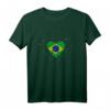 Herz Fußball Brasilien Fan Flagge Frauenfußball T-Shirt – Perfektes Geschenk für Fußballerinnen, Mamas & Trainerinnen