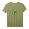 Herz Fußball Brasilien Fan Flagge Frauenfußball T-Shirt – Perfektes Geschenk für Fußballerinnen, Mamas & Trainerinnen