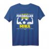 Fußballer Spruch Mika T-Shirt – Persönliches Geburtstagsgeschenk für Jungen mit Fußballmotiv und Namensschild