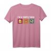 Ich bin ein einfacher Mann Frauen Bier Fußball T-Shirt – Lustiges Geschenk für Fußballfans, Spieler und Trainer