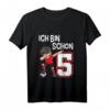 Kinder 5. Geburtstag Fußball T-Shirt für Jungen & Mädchen - Coole Dab-Pose, Zahl 5, Geburtstagsgeschenk für kleine Fußballer