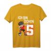 Kinder 5. Geburtstag Fußball T-Shirt für Jungen & Mädchen - Coole Dab-Pose, Zahl 5, Geburtstagsgeschenk für kleine Fußballer