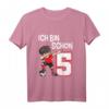 Kinder 5. Geburtstag Fußball T-Shirt für Jungen & Mädchen - Coole Dab-Pose, Zahl 5, Geburtstagsgeschenk für kleine Fußballer
