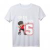 Kinder 5. Geburtstag Fußball T-Shirt für Jungen & Mädchen - Coole Dab-Pose, Zahl 5, Geburtstagsgeschenk für kleine Fußballer