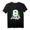 Kinder 8. Geburtstag Jungen Fußball T-Shirt – Cooles Geburtstagsoutfit für kleine Fußball-Fans & Party-Motto