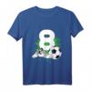 Kinder 8. Geburtstag Jungen Fußball T-Shirt – Cooles Geburtstagsoutfit für kleine Fußball-Fans & Party-Motto