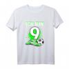 Kinder 9. Geburtstag Fußball T-Shirt – Ich bin 9 Jahre alt, perfekt für Fußball begeisterte Jungen & Fußballparty-Geschenke