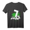 Kinder 7. Geburtstag Jungen Fußball T-Shirt – Cooles Geburtstagsoutfit für kleine Fußballfans und Spieler