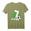 Kinder 7. Geburtstag Jungen Fußball T-Shirt – Cooles Geburtstagsoutfit für kleine Fußballfans und Spieler