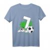 Kinder 7. Geburtstag Jungen Fußball T-Shirt – Cooles Geburtstagsoutfit für kleine Fußballfans und Spieler