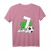 Kinder 7. Geburtstag Jungen Fußball T-Shirt – Cooles Geburtstagsoutfit für kleine Fußballfans und Spieler