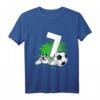 Kinder 7. Geburtstag Jungen Fußball T-Shirt – Cooles Geburtstagsoutfit für kleine Fußballfans und Spieler