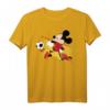 HapMonkey Mickey Mouse Germany Soccer Uniform Portrait T-Shirt – Offiziell lizenziertes Disney Fanshirt für Fans und Sammler