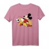 HapMonkey Mickey Mouse Germany Soccer Uniform Portrait T-Shirt – Offiziell lizenziertes Disney Fanshirt für Fans und Sammler