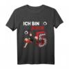Kinder 5. Geburtstag Fußball T-Shirt für Jungen und Mädchen – Perfektes Geschenk für kleine Fußballer zum 5. Geburtstag