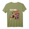 Kinder 5. Geburtstag Fußball T-Shirt für Jungen und Mädchen – Perfektes Geschenk für kleine Fußballer zum 5. Geburtstag
