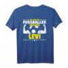 Fußballer Spruch Levi T-Shirt - Personalisiertes Geschenk für Jungen zum Geburtstag & im Fußballverein