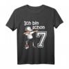 Kinder Fußball T-Shirt zum 7. Geburtstag - Cooles Geschenk für Jungen und Mädchen mit Dab Pose & Fußballmotiv