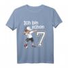 Kinder Fußball T-Shirt zum 7. Geburtstag - Cooles Geschenk für Jungen und Mädchen mit Dab Pose & Fußballmotiv