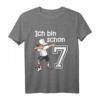 Kinder Fußball T-Shirt zum 7. Geburtstag - Cooles Geschenk für Jungen und Mädchen mit Dab Pose & Fußballmotiv