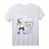 Kinder Fußball T-Shirt zum 7. Geburtstag - Cooles Geschenk für Jungen und Mädchen mit Dab Pose & Fußballmotiv