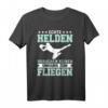 Lustiges Fußball Torwart T-Shirt - Echte Helden brauchen keinen Umhang, perfektes Geschenk für Fußballspieler, Torhüter und Fans