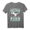 Lustiges Fußball Torwart T-Shirt - Echte Helden brauchen keinen Umhang, perfektes Geschenk für Fußballspieler, Torhüter und Fans