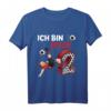 Kinder 2. Geburtstag Junge Fußball T-Shirt – Originelles Geschenk für kleine Fußballer, perfekt für Geburtstag & Feierlichkeiten