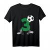 Kinder Geburtstagsshirt 3 Jahre Fußball T-Shirt - Perfektes Outfit für den 3. Geburtstag, Fußballfans & Geburtstagsfeiern für Jungen & Mädchen