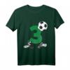 Kinder Geburtstagsshirt 3 Jahre Fußball T-Shirt - Perfektes Outfit für den 3. Geburtstag, Fußballfans & Geburtstagsfeiern für Jungen & Mädchen