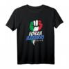 Italien Forza Azzurri Fußball T-Shirt mit Nationalflagge – Perfektes Geschenk für Fans der italienischen Nationalmannschaft