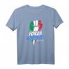 Italien Forza Azzurri Fußball T-Shirt mit Nationalflagge – Perfektes Geschenk für Fans der italienischen Nationalmannschaft
