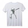 Sanftes Skelett Fußball T-Shirt mit Ball, DAB Hip Hop Skull Geschenk für Halloween, Geburtstage & Weihnachten für Kinder und Erwachsene